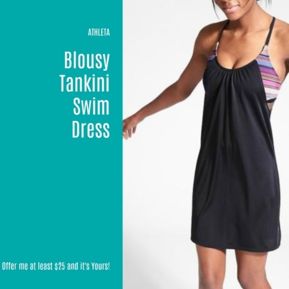athleta blousy tankini
